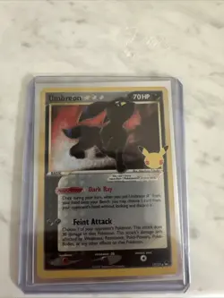 Pokemon TCG: Umbreon Gold Star 17/17 Celebrations 25th Anniversary - Image 1