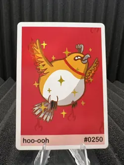 Ho-oh (hoo-ohh) #250 - Set Hit Holo - Gen 2 Pookiemoot Fan Art - Pokemon - Image 1