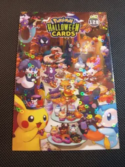 Pokemon 2025 DKV Collectoons Halloween Snorlax & Pikachu 128 Circle Holo Peru - Image 1