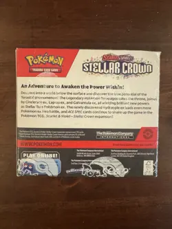 Pokemon Stellar Crown Booster Box Factory Sealed - Image 2
