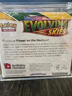 Pokemon TCG Evolving Skies Sword and Shield Booster Box Sealed with Acrylic Case - Image 3