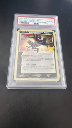 2021 POKEMON SWSH BLACK STAR PROMO #144 GRENINJA-GOLD STAR PSA 10 - Image 1