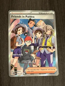 Friends In Paldea 137/131 Ultra Rare Pokemon Prismatic Evolutions - Image 1