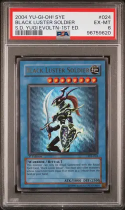 2004 SYE YU-GI-OH! STARTER DECK YUGI EVOLUTION 1ST ED BLACK LUSTER SOLDIER PSA 6 - Image 1