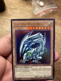 Yu-Gi-Oh Blue Eyes White Dragon LCKC-EN001 Ultra Rare +Bonus FREE SHIPPING! - Image 2