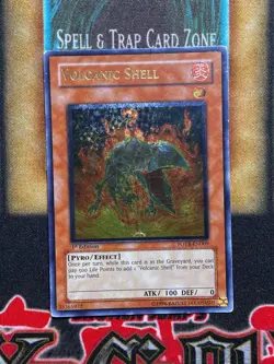 Yugioh Volcanic Shell FOTB-EN009 Ultimate Rare 1st Ed MP - Image 1