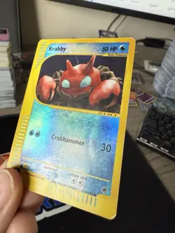 Krabby 115/165 Expedition Reverse Holo Pokemon Card E Reader Series Vintage 2002 - Image 2