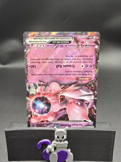 Pokemon TCG Team Rockets Mewtwo EX Double Rare Card 081/182 Destined Rivals NM - Image 2