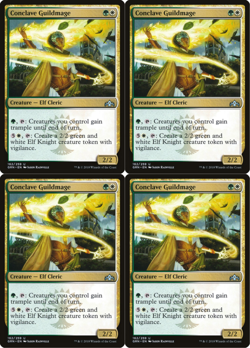4x MTG 2018 CONCLAVE GUILDMAGE - ELF CREATURE UNCOMMON - MAGIC CARD x4 copies - Image 1