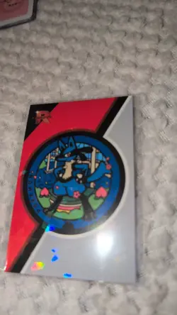 Badge Lucario - Cracked Ice Holo - Team Rocket Card Database - Pokemon Card - Image 3