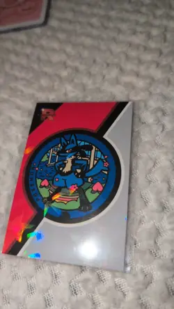 Badge Lucario - Cracked Ice Holo - Team Rocket Card Database - Pokemon Card - Image 5