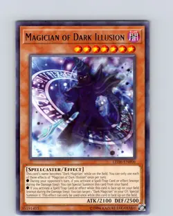 Yu-Gi-Oh TCG Magician Of Dark Illusion LED6-EN006 Unlimited Rare Card NM - Image 1