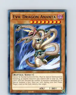 Yu-Gi-Oh TCG Evil Dragon Ananta ANGU-EN042 1st Edition Regular Rare Card NM - Image 1