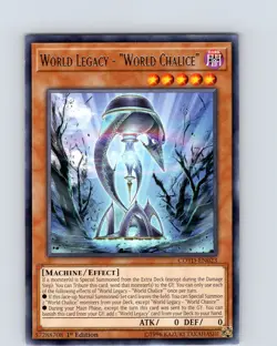 Yu-Gi-Oh TCG World Legacy - "World Chalice" COTD-EN023 1st Edition Rare Card NM - Image 1