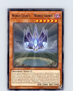 Yu-Gi-Oh TCG World Legacy - "World Crown" CYHO-EN011 Unlimited Rare Card NM - Image 1