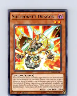 Yu-Gi-Oh TCG Shelrokket Dragon EXFO-EN007 1st Edition Regular Rare Card NM - Image 1