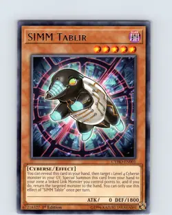Yu-Gi-Oh TCG SIMM Tablir CYHO-EN001 1st Edition Regular Rare Card NM - Image 1