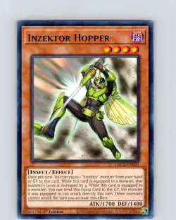 Yu-Gi-Oh TCG Inzektor Hopper GRCR-EN041 1st Edition Regular Rare Card NM - Image 1
