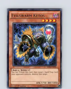 Yu-Gi-Oh TCG Evilswarm Ketos BP03-EN098 1st Edition Regular Rare Card NM - Image 1