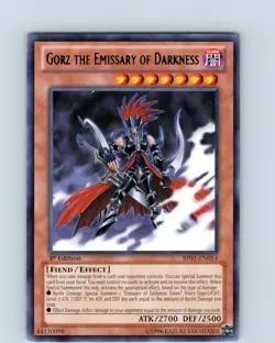 Yu-Gi-Oh TCG Gorz The Emissary Of Darkness BP01-EN014 1st Edition Rare Card NM - Image 1