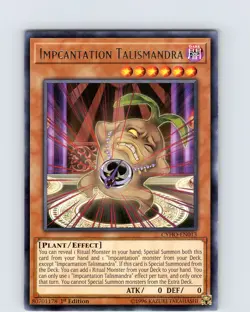 Yu-Gi-Oh TCG Impcantation Talismandra CYHO-EN013 1st Edition Rare Card NM - Image 1