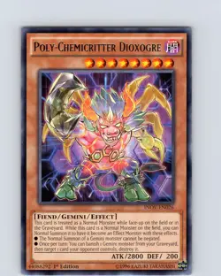 Yu-Gi-Oh TCG Poly-Chemicritter Dioxogre INOV-EN026 1st Edition Rare Card NM - Image 1
