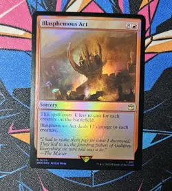 MTG Blasphemous Act NM Foil MTG Doctor Who Unplayed Magic the Gathering - Image 1