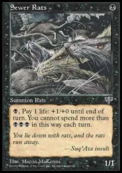 Sewer Rats - Medium Play MTG Mirage - Image 1