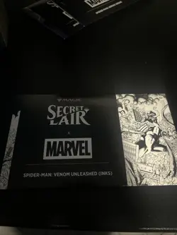 MTG Spider-Man x Secret Lair Venom Unleashed Inks Non-Foil -New, Sealed In Hand - Image 1
