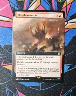 MTG Blasphemous Act NM Extended Art MTG Doctor Who Unplayed Magic the Gathering - Image 1