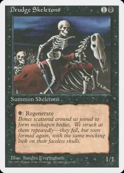1x Drudge Skeletons - LP - Alternate 4th Edition - mtg - SPARROW MAGIC - Image 1