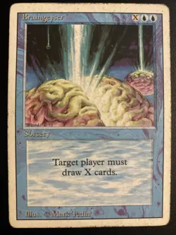 English - MTG Braingeyser - HP - Revised (3rd) Edition - Image 1