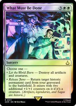What Must Be Done Assassin's Creed MTG MAGIC SORCERY R FOIL 0253 - Image 1