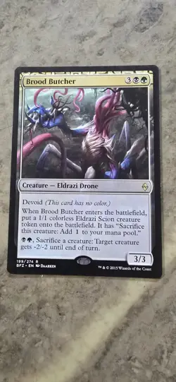 Brood Butcher Battle for Zendikar Regular Creature Eldrazi Drone MTG - Image 1