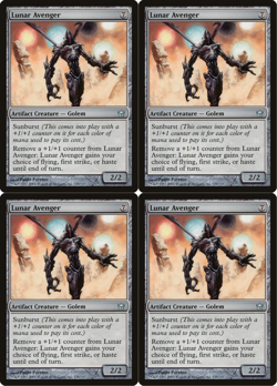 4x MTG 2004 LUNAR AVENGER - CREATURE - UNCOMMON - MAGIC CARD x4 copies - Image 1