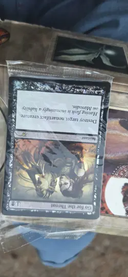 Sealed Pack Go for the Throat FOIL MTG Promo: FNM Magic The Gathering - Image 1