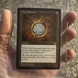 Mox Diamond Stronghold 1998 Near Mint Mtg Magic The Gathering Illus. Dan Frazier - Image 1