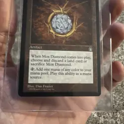 Mox Diamond Stronghold 1998 Near Mint Mtg Magic The Gathering Illus. Dan Frazier - Image 4