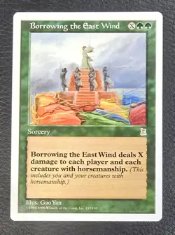 Borrowing the East Wind - NM - Portal Three Kingdoms MTG Magic the Gathering P3K - Image 1