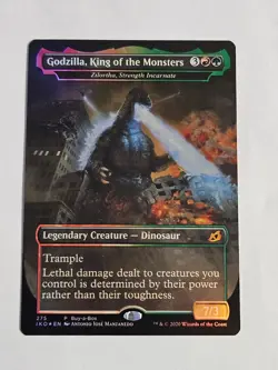 2020 MTG Ikoria Buy-A-Box Holo #275 Godzilla, King of the Monsters #275 LP - Image 1