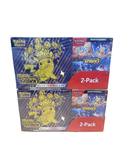 2x Pokemon Surging Sparks Elite Trainer Box and Booster Bundle Costco 2-Pack - Image 1