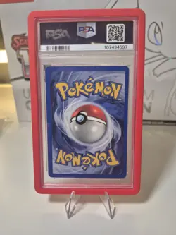 Pokemon Blaine's Charizard #2 Unlimited PSA 7 - Gym Challenge SWIRL on Flame - Image 2