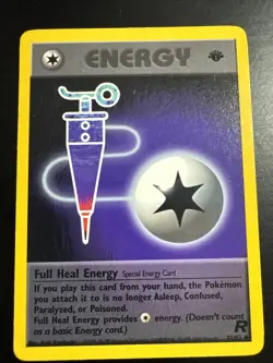 Pokemon Team Rocket Full Heal Energy 1st Edition Uncommon 81/82 - Image 1