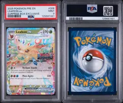 2025 POKEMON PRISMATIC 006/131 LEAFEON EX SURPRISE BOX EXCL. STAMPED PSA 9 - Image 3