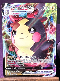 MINT Morpeko VMAX 038/072 Shining Fates Holo Pokemon card - Image 1