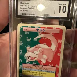 CGC 10 Pokemon Card Topsun Slowpoke Blue Back 1997 Gem Mint 🔥 Extremely Rare - Image 3