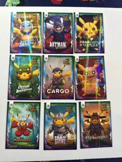Pokemon Pikachu Cosplay FE Holiday Box Hits. Non Tcg Fan Art Cards. Lot (8) - Image 1