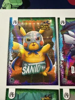 Pokemon Pikachu Cosplay FE Holiday Box Hits. Non Tcg Fan Art Cards. Lot (8) - Image 2