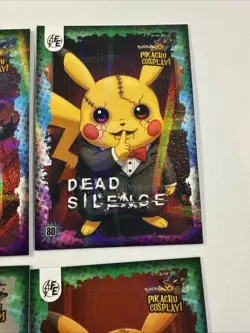 Pokemon Pikachu Cosplay FE Holiday Box Hits. Non Tcg Fan Art Cards. Lot (8) - Image 4