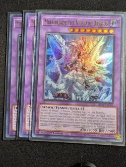Yugioh - 3x Mirrorjade the Iceblade Dragon SDAZ-EN041 1st Utlra Rare NM - Image 1